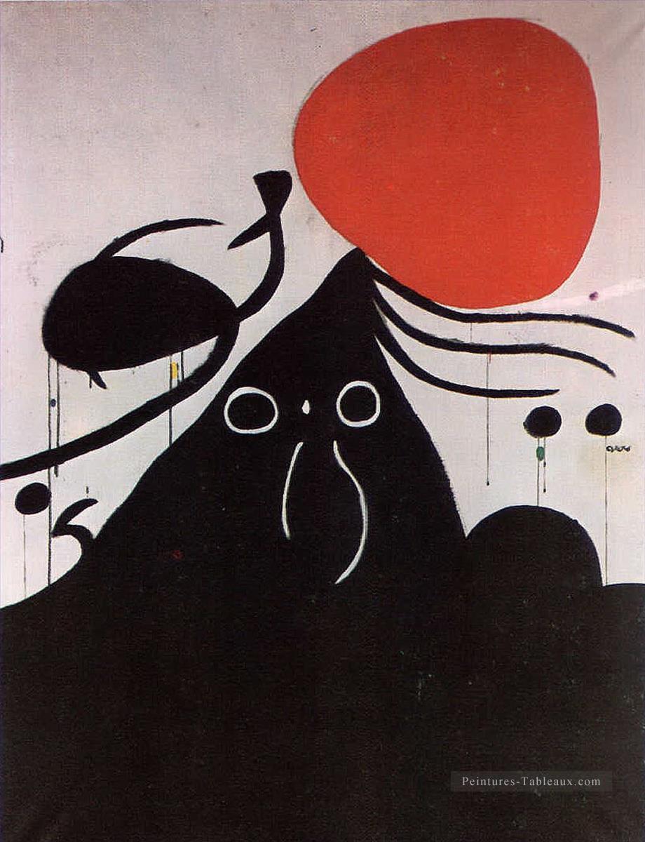 Femme devant le soleil I Joan Miro Peintures à l'huile